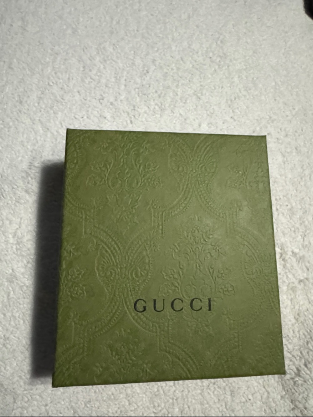 Gucci Beige GG Supreme Card Wallet with Blue Leather and Red Web Stripe - Picture 7 of 9